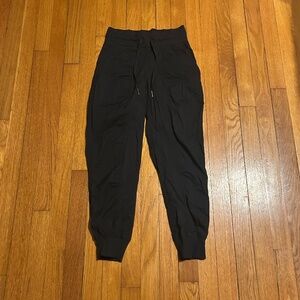 lululemon black joggers womens 0